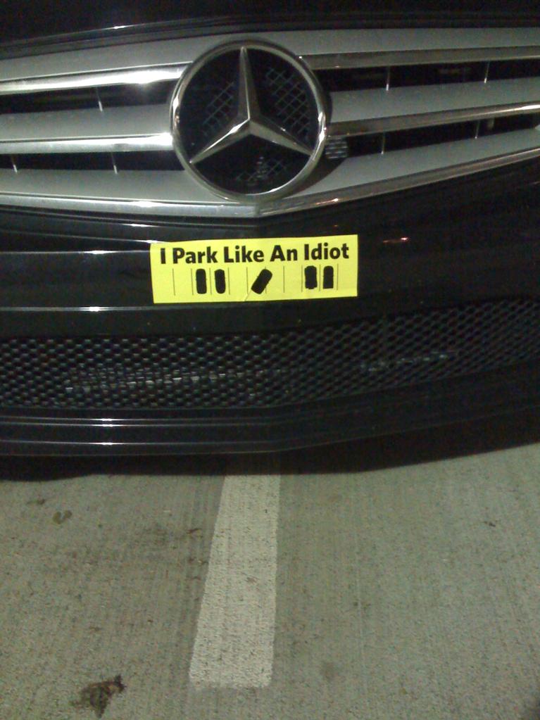 vehicle registration plate - I Park An Idiot