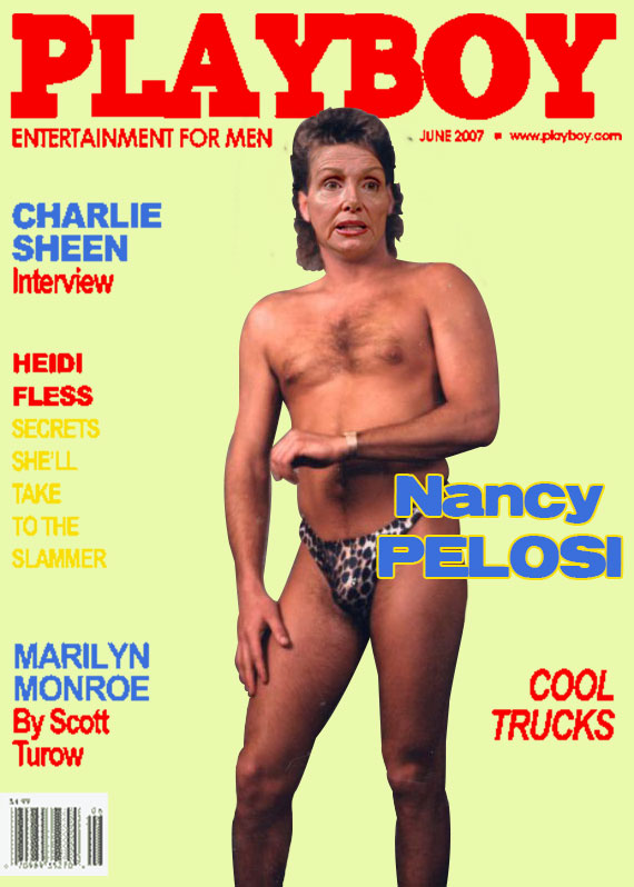 magazine - Playboy Entertainment For Men Charlie Sheen Interview Heidi Fless Secrets She'Ll Take To The Slammer Nancy Sa Pelosi Marilyn Monroe By Scott Turow Cool Trucks