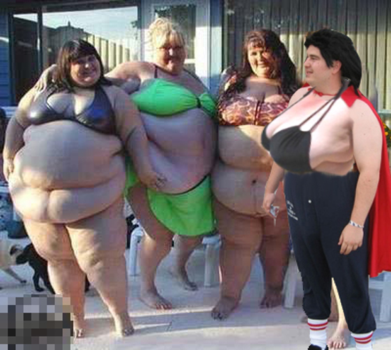 morbidly obese women in bikinis