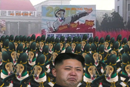 north korea rally - Are Belong To Us E holesliE All Your Based 0
