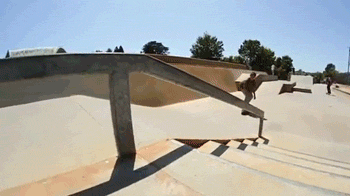 gifs - falls while skateboarding