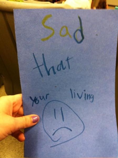teacher going away cards - Sad that your living
