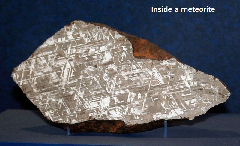 alvord meteorite - Inside a meteorite