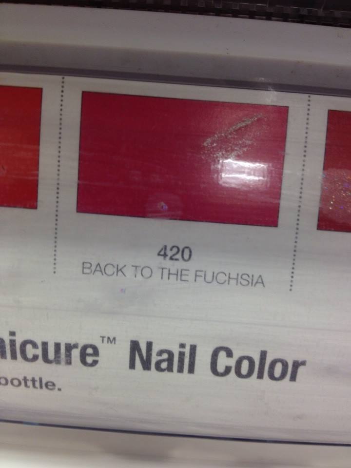 420 Back To The Fuchsia Tm micure Nail Color bottle.