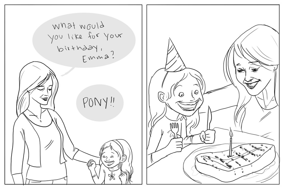 do you want for your birthday pony - what would you for your birthday, Emma? Pony!!