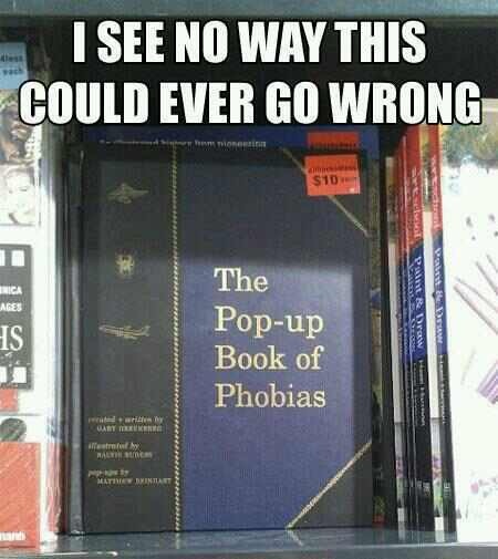 pop up book of phobias meme - I See No Way This Could Ever Go Wrong Side Ages The Popup Book of Phobias ant Be Spca Wat Meer Martin Mathew Buintat