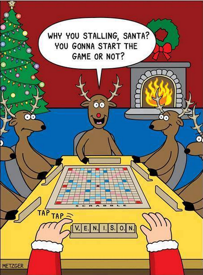 funny scrabble - Why You Stalling, Santa? You Gonna Start The Game Or Not? min Tap Tape Jven. Son Metzger