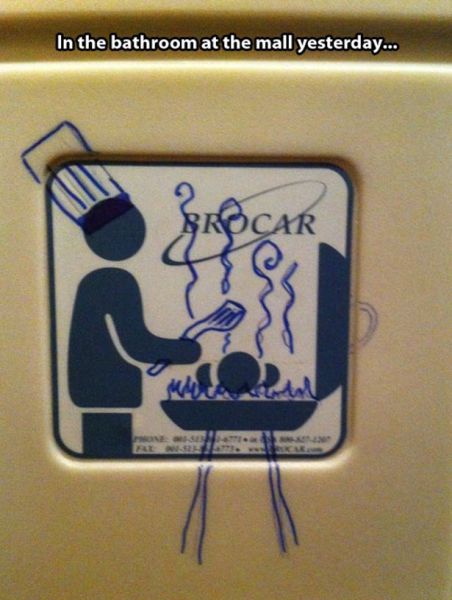 baby changing table graffiti - In the bathroom at the mall yesterday... Tocar