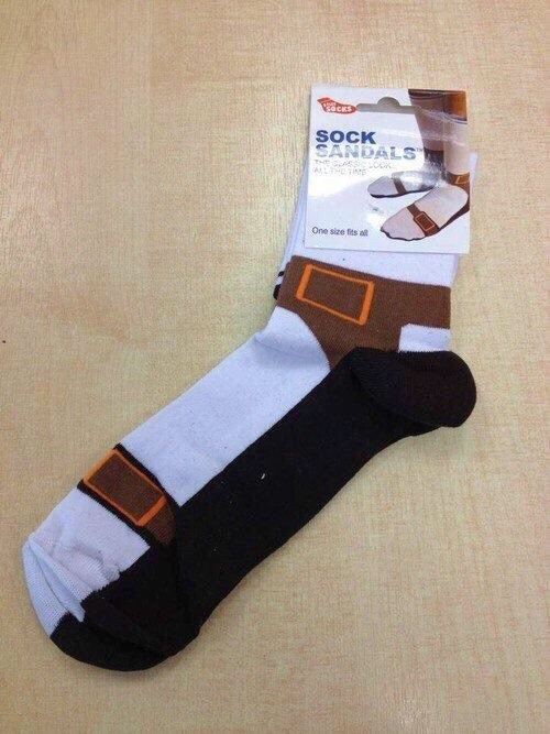 things that should not exist - Sock Sandals