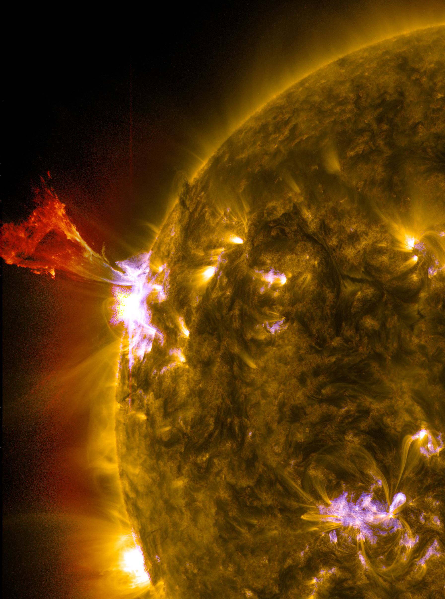 NASA captured this solar flare on the Sun.