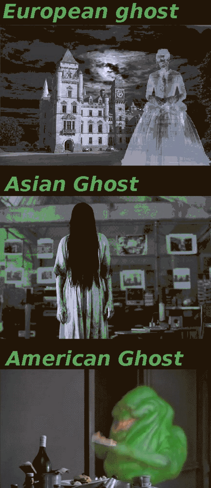 american ghost meme - European ghost Asian Ghost American Ghost