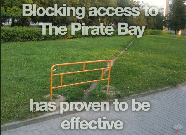 memes - pirate bay fence - Blocking access to The Pirate Bay has proven to be effective