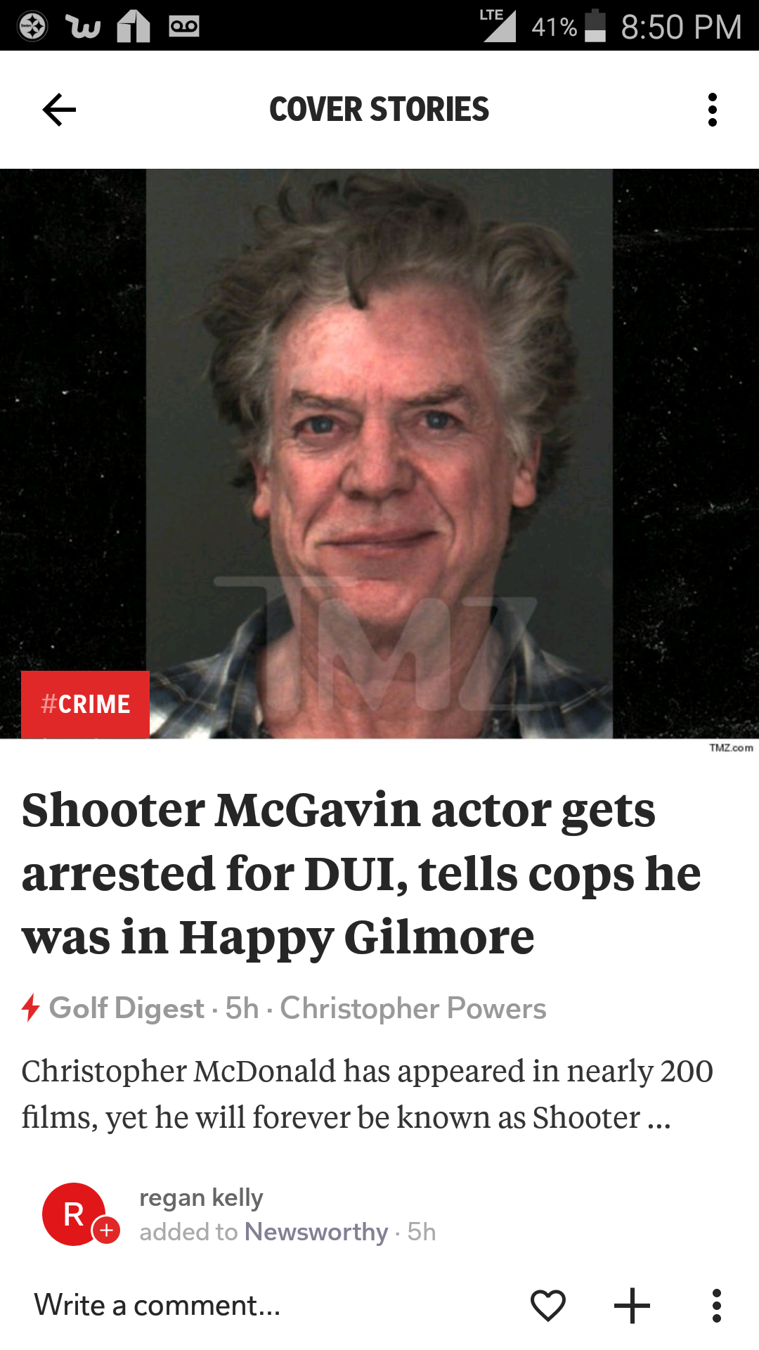 christopher mcdonald mugshot - Wa 12 41%. Cover Stories Shooter McGavin actor gets arrested for Dui, tells cops he was in Happy Gilmore Golf Digest 5h. Christopher Powers Christopher McDonald has appeared in nearly 200 films, yet he will forever be known 