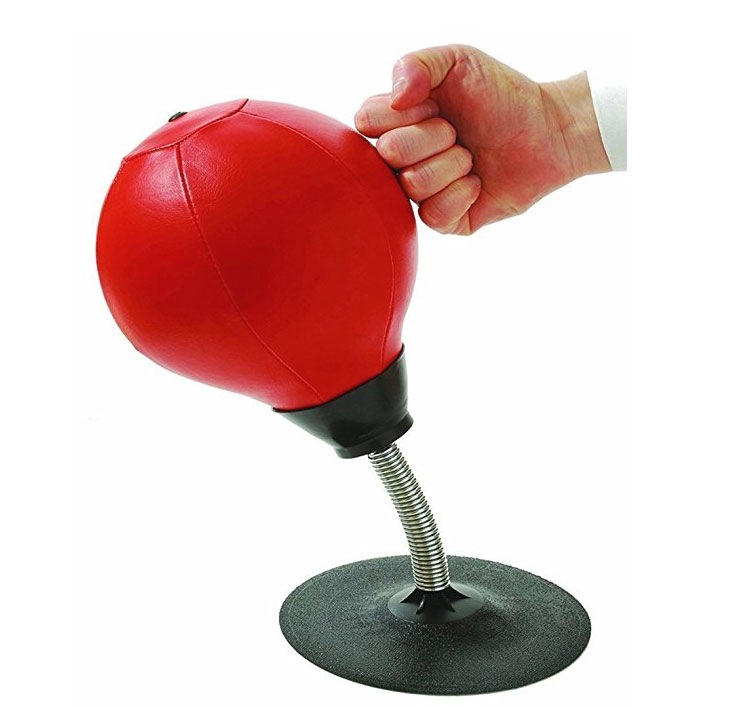 Release some of that pent up aggression at the office without getting a pair of shiny metal bracelets with the Stress Relieving Desktop Punching Bag - $19.99 Get it <a href="https://amzn.to/2JuUqEI" target="_blank" rel="nofollow"><font color="red"><b>HERE</font></b></a>