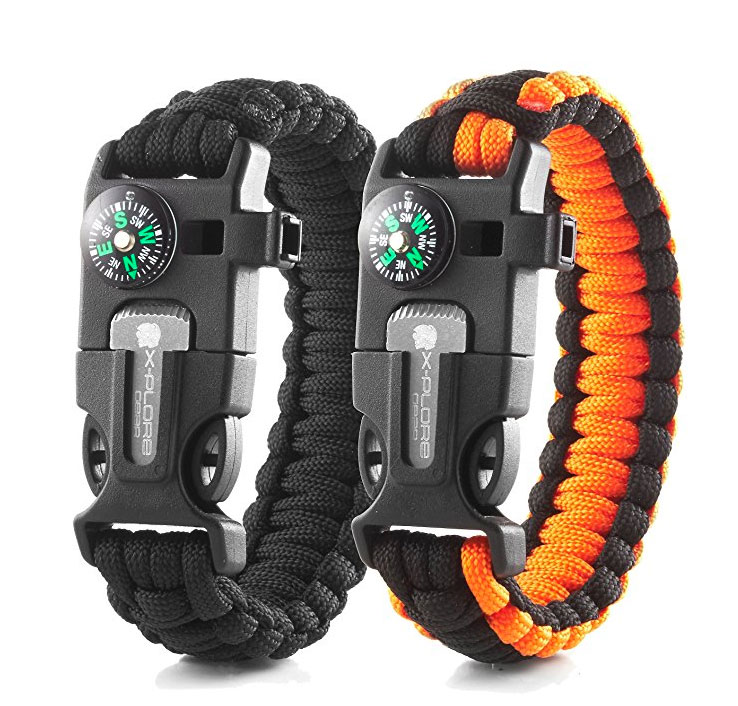 Now you can be fashionable while also being prepared with this Xplore Emergency Survival Bracelet.  Features paracord rope, flint fire starter, emergency whistle, a scraper / knife, and a compass - $9.99 Get it <a href="https://amzn.to/2LppHGa" target="_blank" rel="nofollow"><font color="red"><b>HERE</font></b></a>