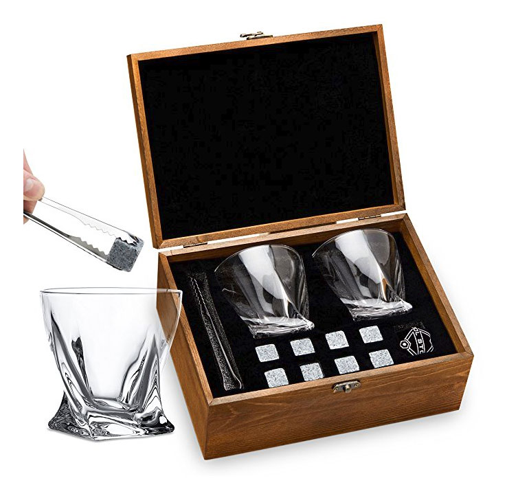 No man's (or woman's) liquor cabinet is complete without a nice set of Whiskey glasses and stones, so get yourself a set of Classy Whiskey Glasses With Whiskey Stones - $29.99 Get it <a href="https://amzn.to/2JsRiJv" target="_blank" rel="nofollow"><font color="red"><b>HERE</font></b></a>