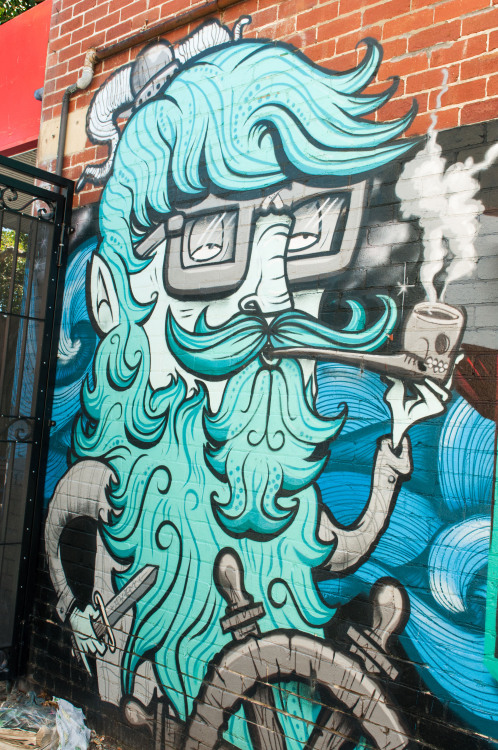 awesome random pics - beard mural - Nin