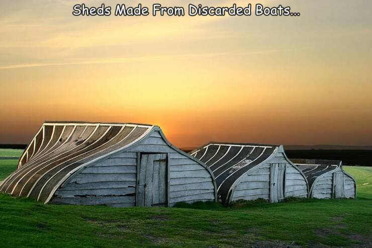 monday morning randomness - Used - Sheds Made From Discarded Boats...