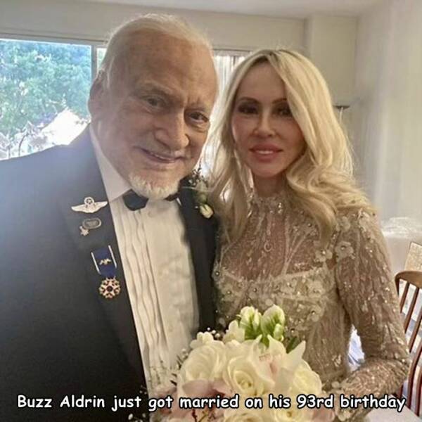 Monday Morning Randomness - Buzz Aldrin - Buzz Aldrin just got married on his 93rd birthday