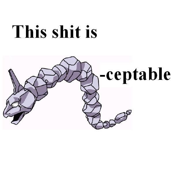 Pokemon that sound like words that are used in sentences.