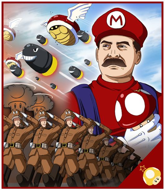 Artistic Mario and friends.
