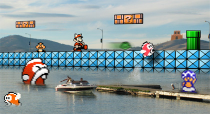 Artistic Mario and friends.