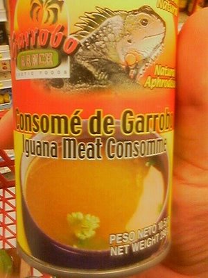 Iguana meat consomme