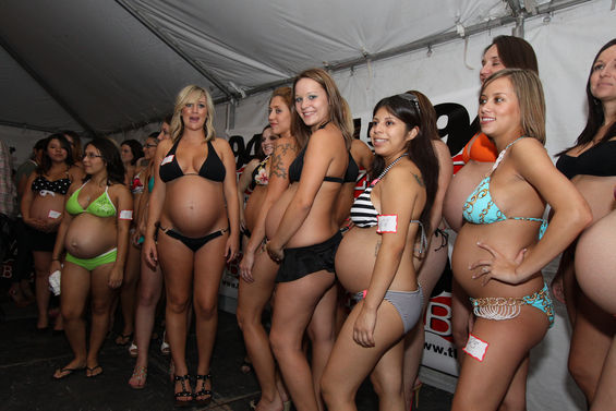 Annual Pregnant Woman Bikini Contest