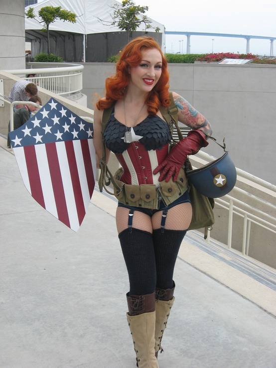 vintage captain america cosplay - 444