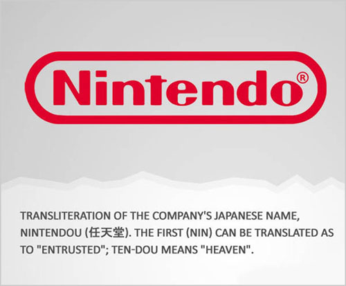 nintendo - Nintendo Transliteration Of The Company'S Japanese Name, Nintendou Fe. The First Nin Can Be Translated As To "Entrusted", TenDou Means "Heaven".