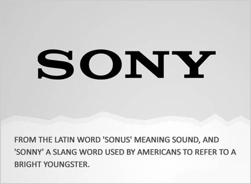 company names with latin roots - Sony From The Latin Word 'Sonus' Meaning Sound, And 'Sonny' A Slang Word Used By Americans To Refer To A Bright Youngster.