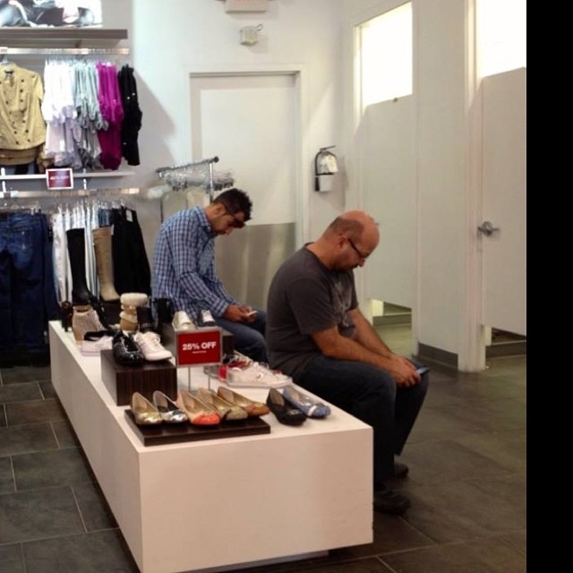 Miserable Men On Shopping Trips