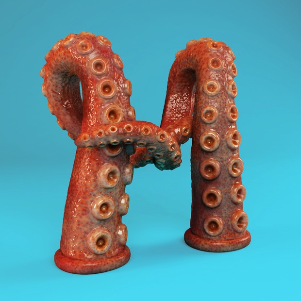The Sculpted Alphabet by Foreal