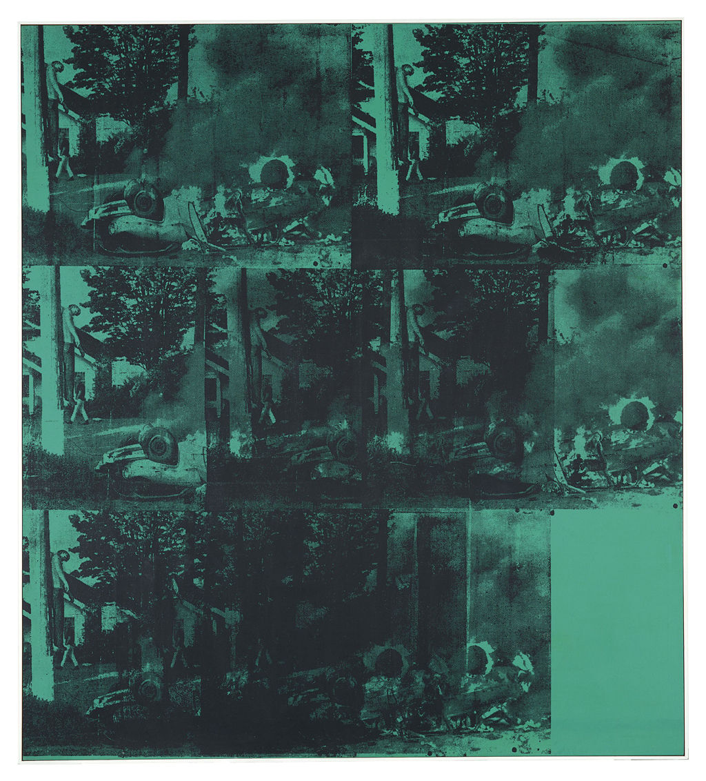 Green Car Crash by Andy Warhol  73.7 Million