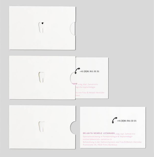 Dentists Cavity Business Card