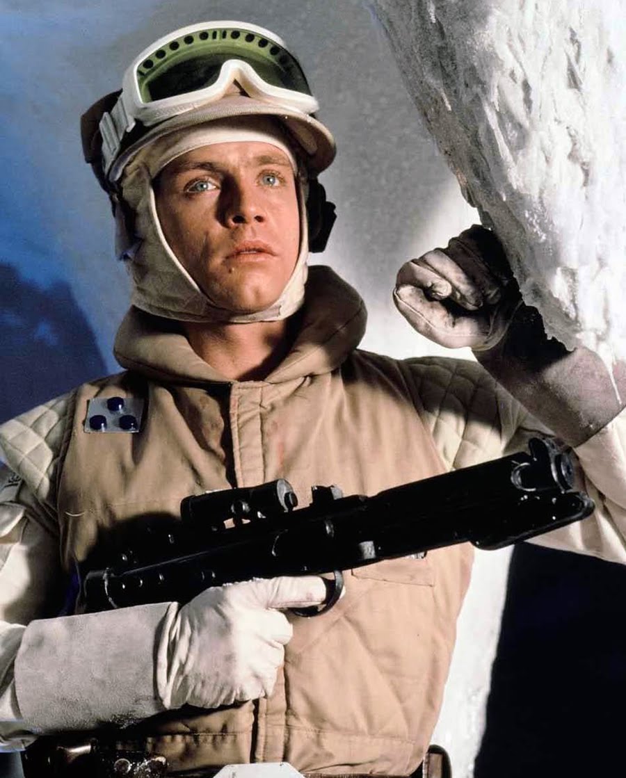 Mark Hamill as luke Skywalker