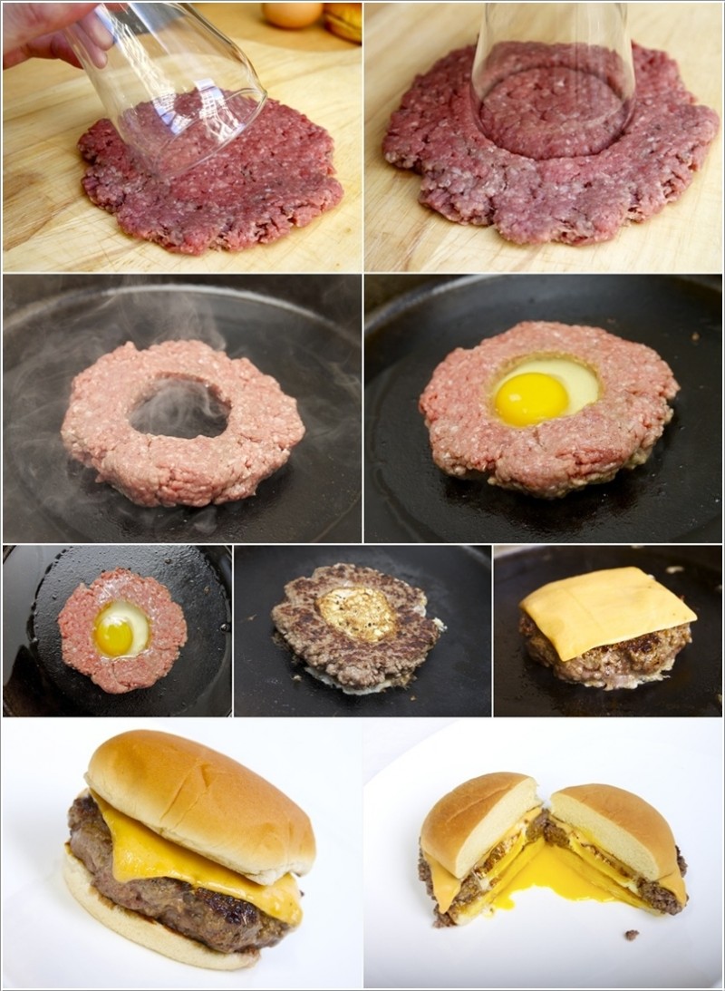 egg in a burger