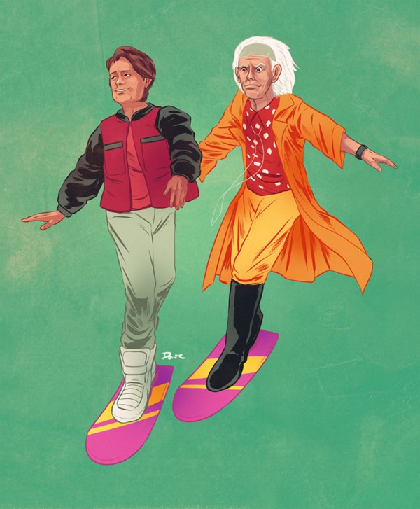 Marty Mcfly and Doc Brown