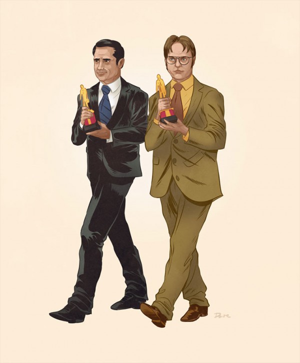 Michael and Dwight