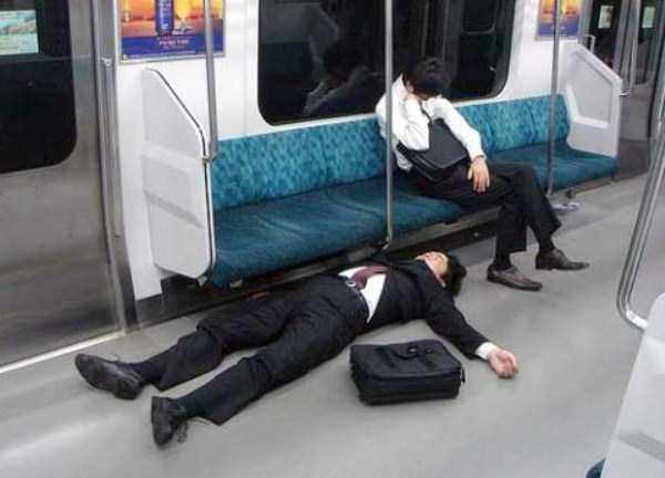 Drunk Japanese Businessmen