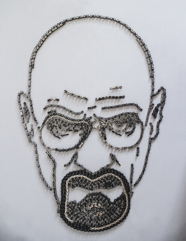 Iconic Art Made From Bicycle Parts