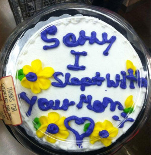 Mean,Rude And Insulting Cake Decorations