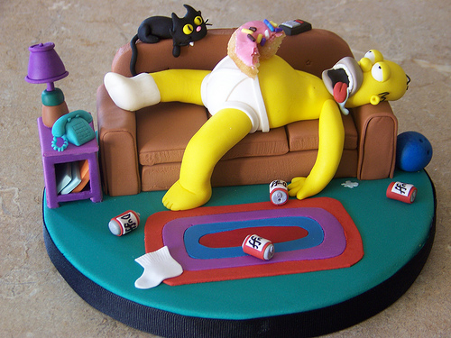 Good Homer Simpson Cake