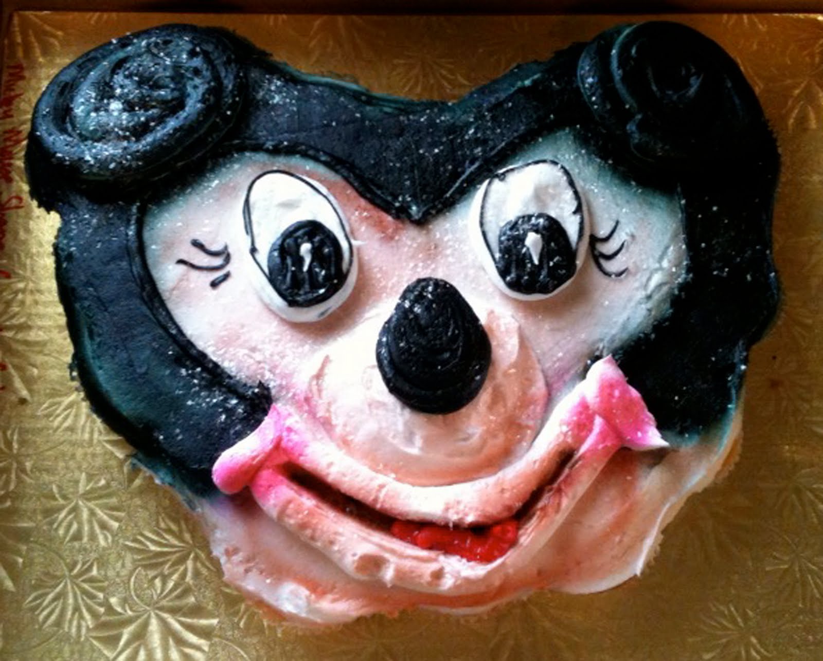 Bad Mickey Mouse Cake