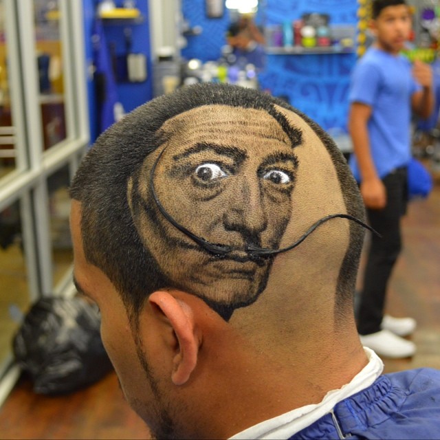 Artist Cuts Hair Into Works Of Art