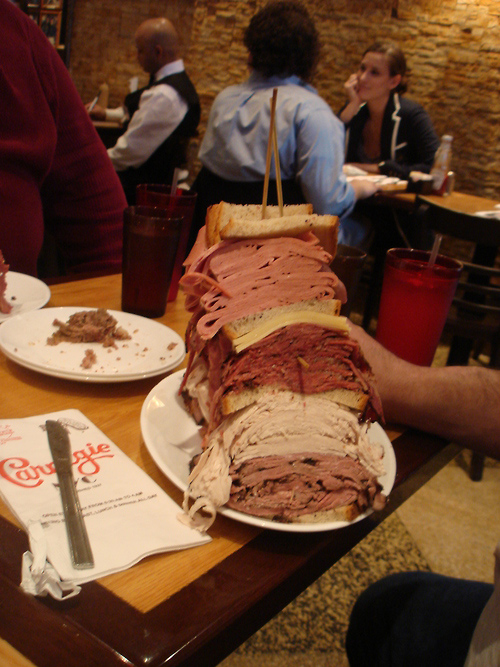 The meat mountain sandwich