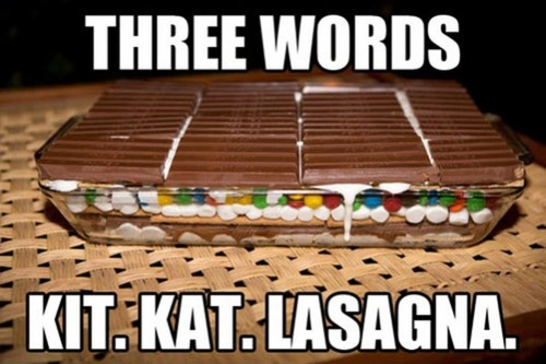 Kit Kat lasagna
