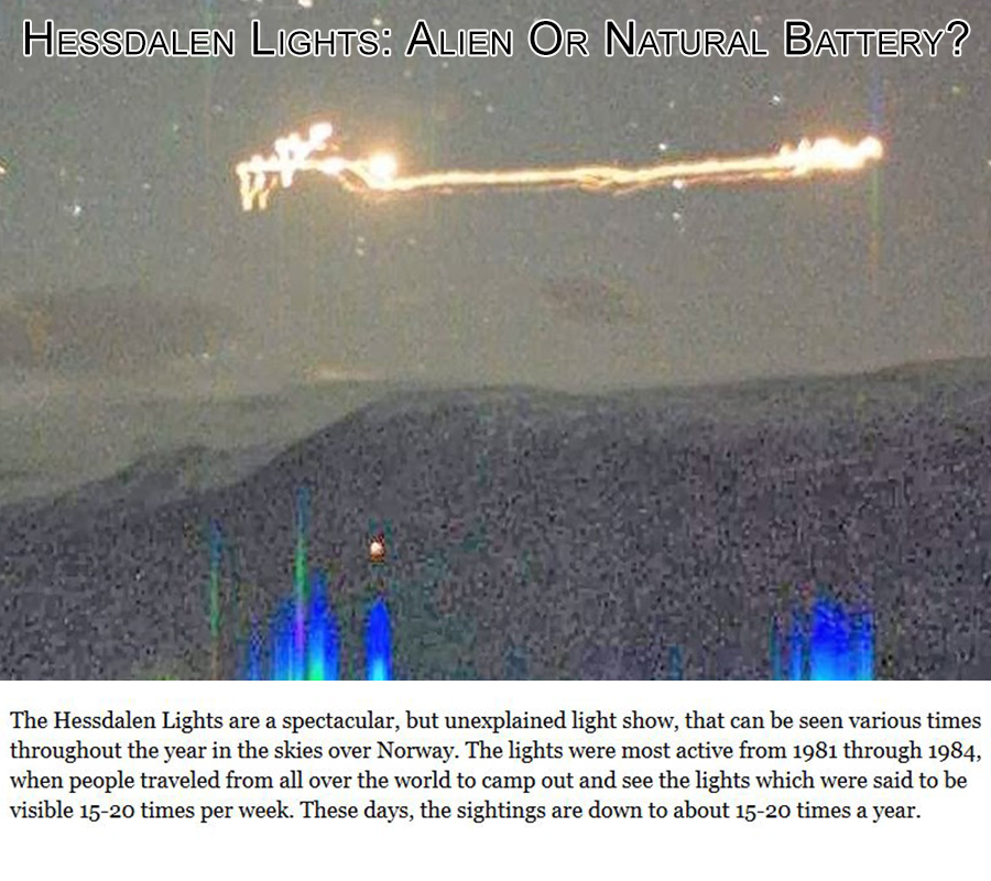 Hessdalen Lights: Alien Or Natural Battery?