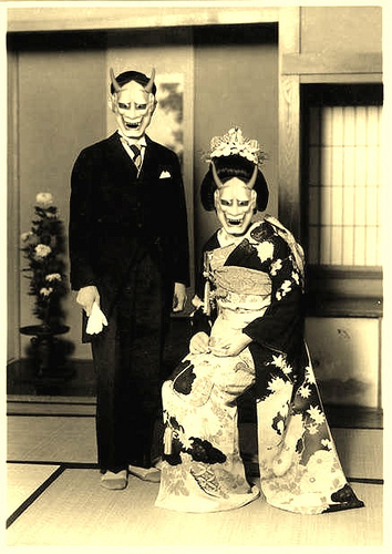 Hannya Masks,This type of mask was used in Noh theater and represents a jealous serpent