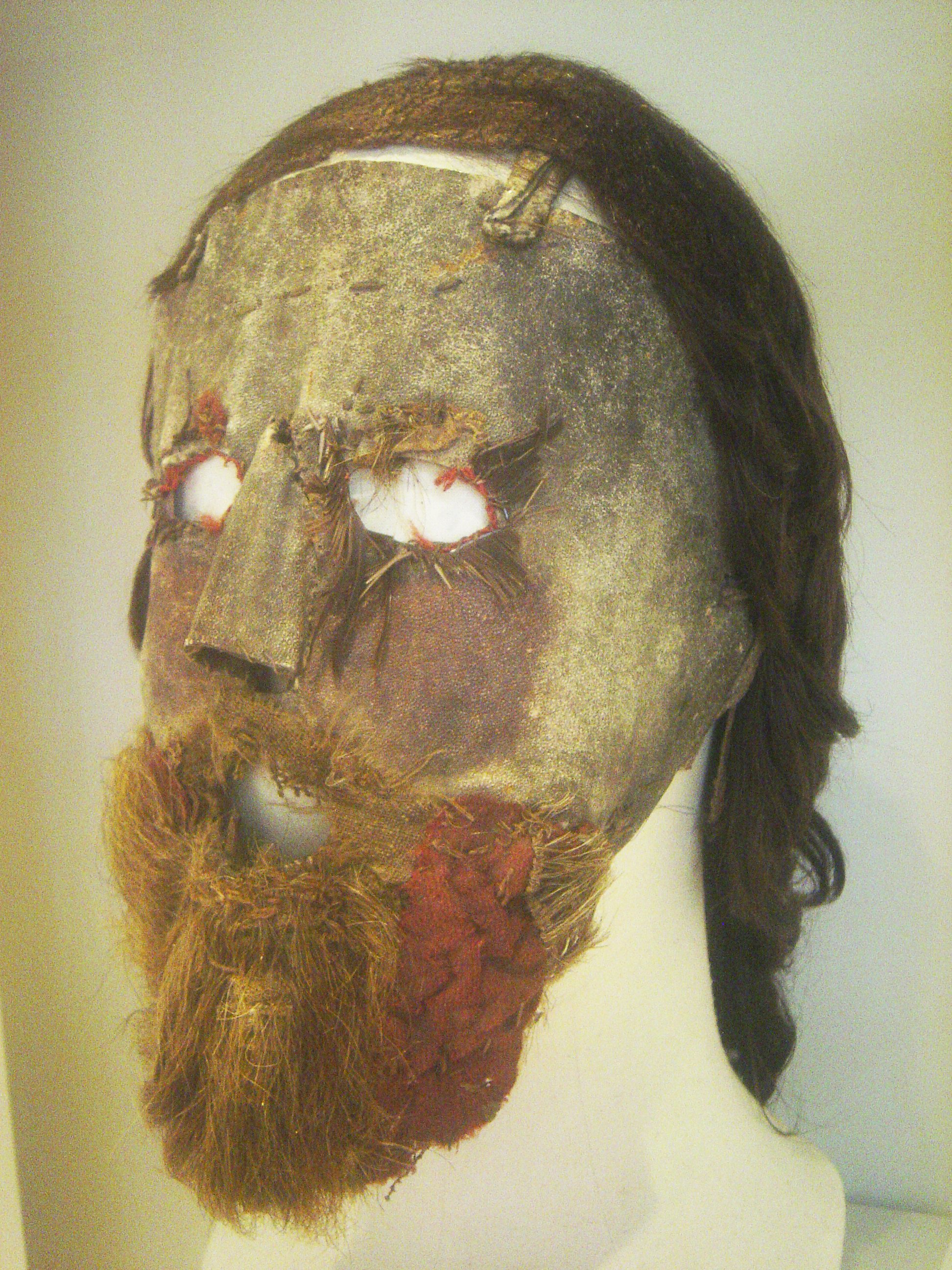 Alexander Peden's Mask,n 1663, this Presbyterian minister used this mask to hide himself from the Scottish government, who did not approve of his beliefs
